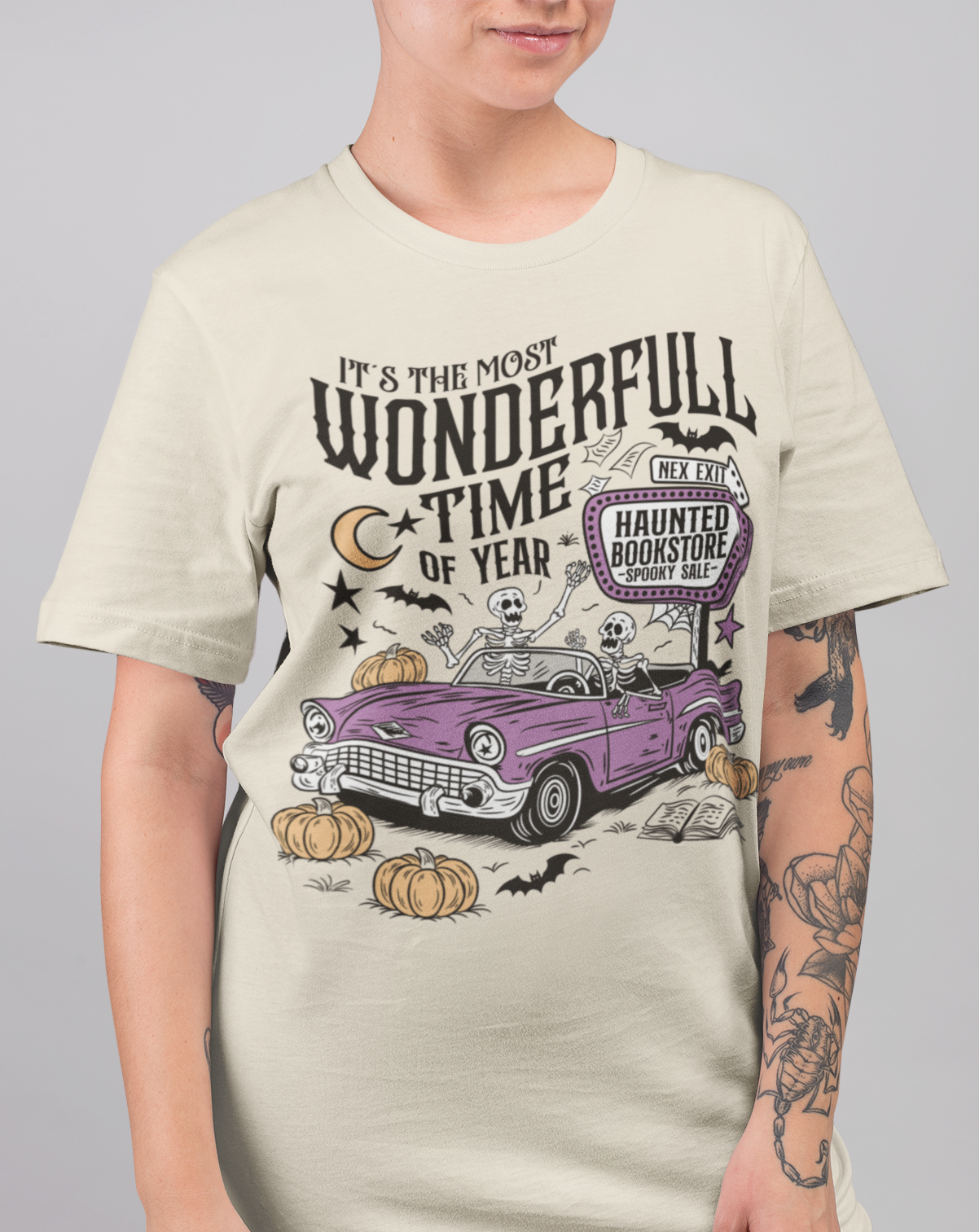 Playera Auto Calaca - Halloween