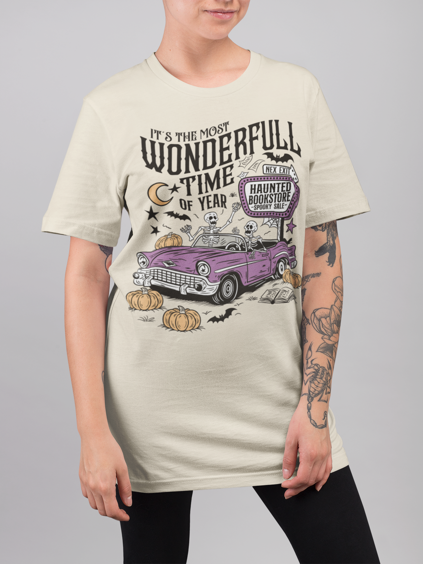 Playera Auto Calaca - Halloween