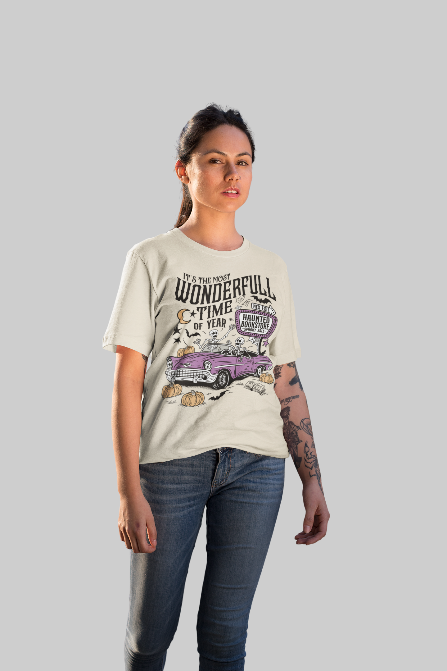 Playera Auto Calaca - Halloween