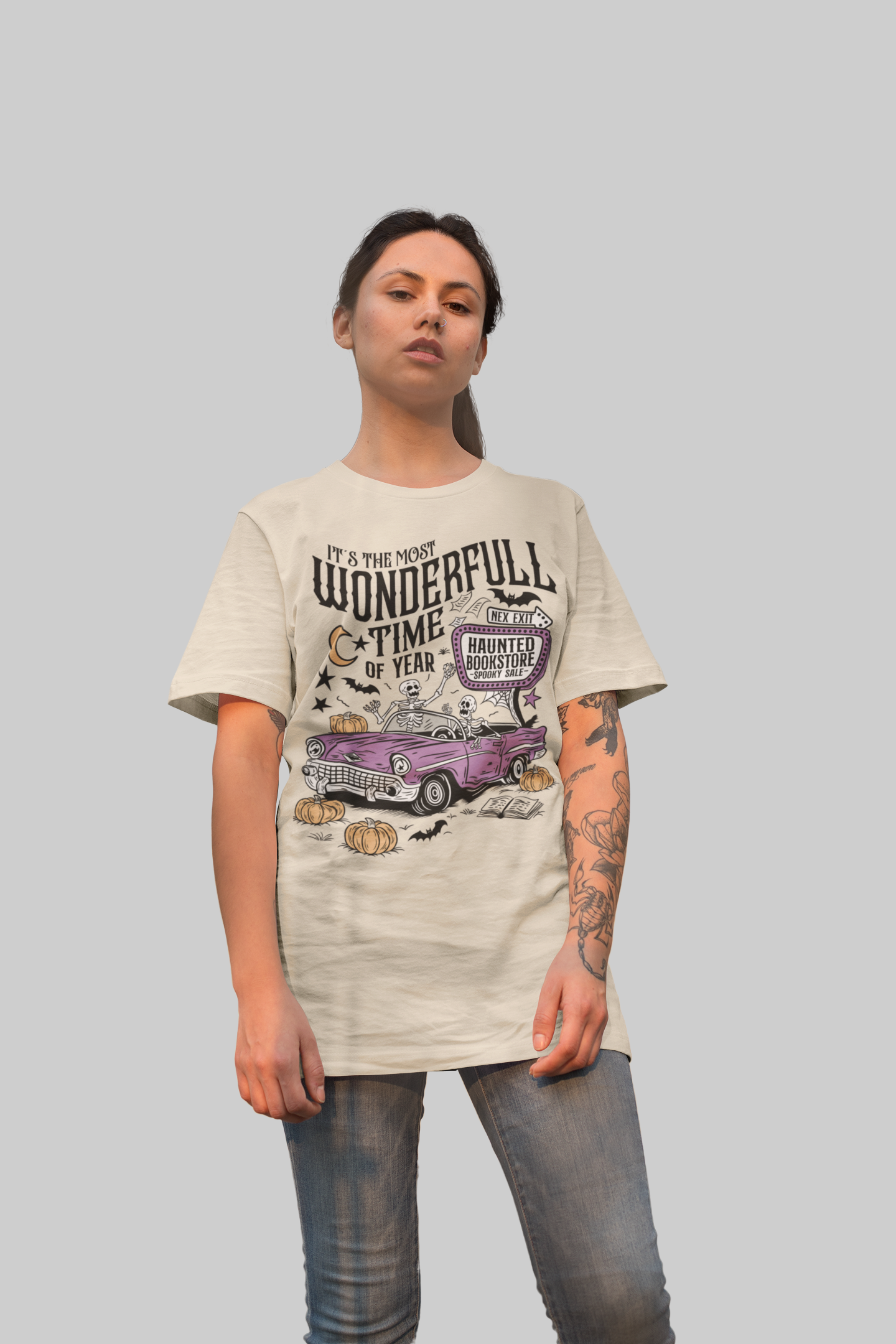 Playera Auto Calaca - Halloween