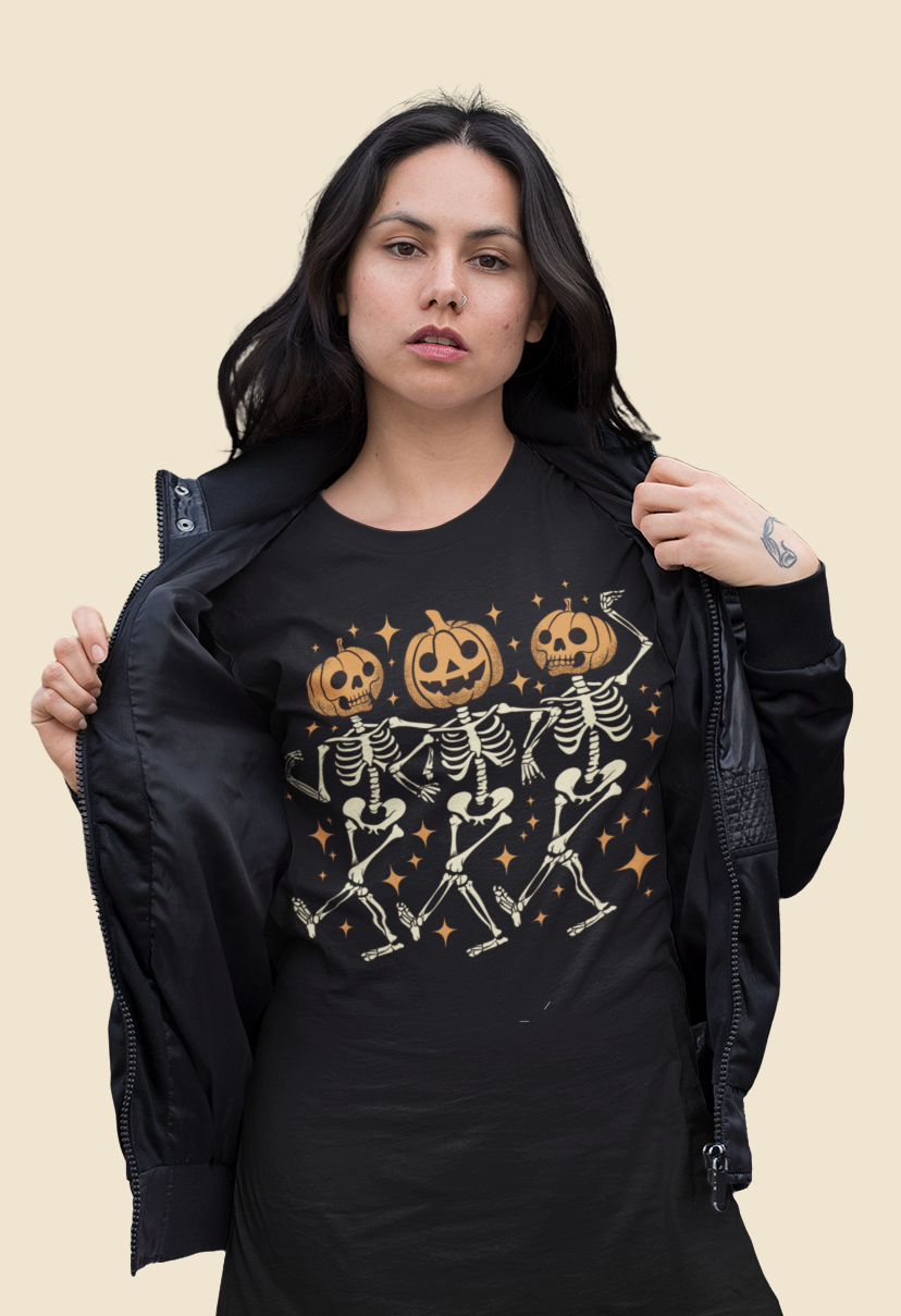 Playera Calacas Dance - Halloween
