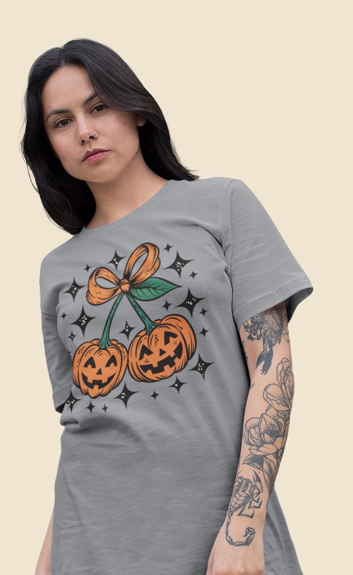 Playera Dos calabazas - Halloween