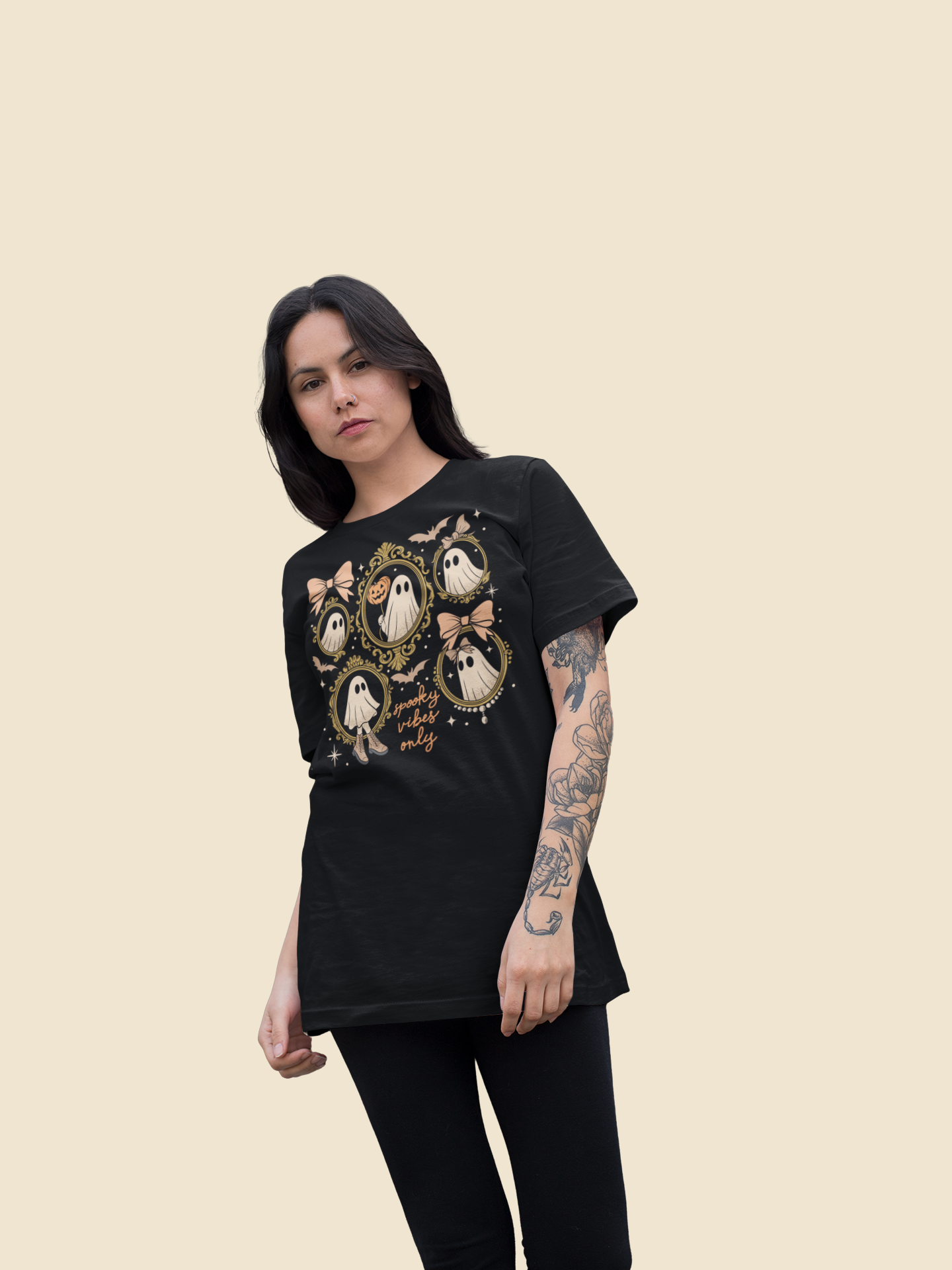 Playera Fantasmas en el Espejo - Halloween