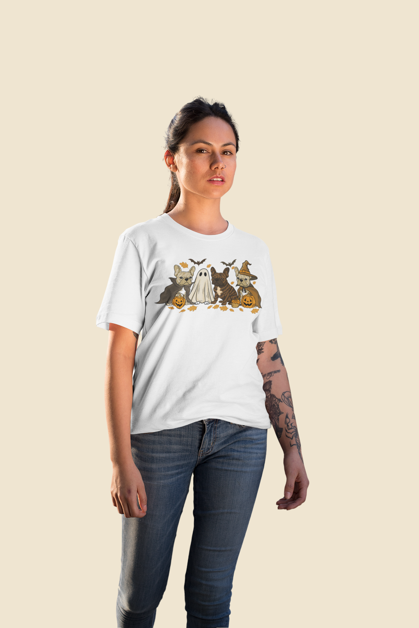 Playera Perritos Frenchys - Halloween