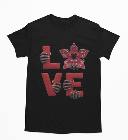 Playera unisex Love stranger en 4 colores disponibles