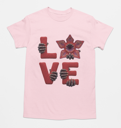 Playera unisex Love stranger en 4 colores disponibles