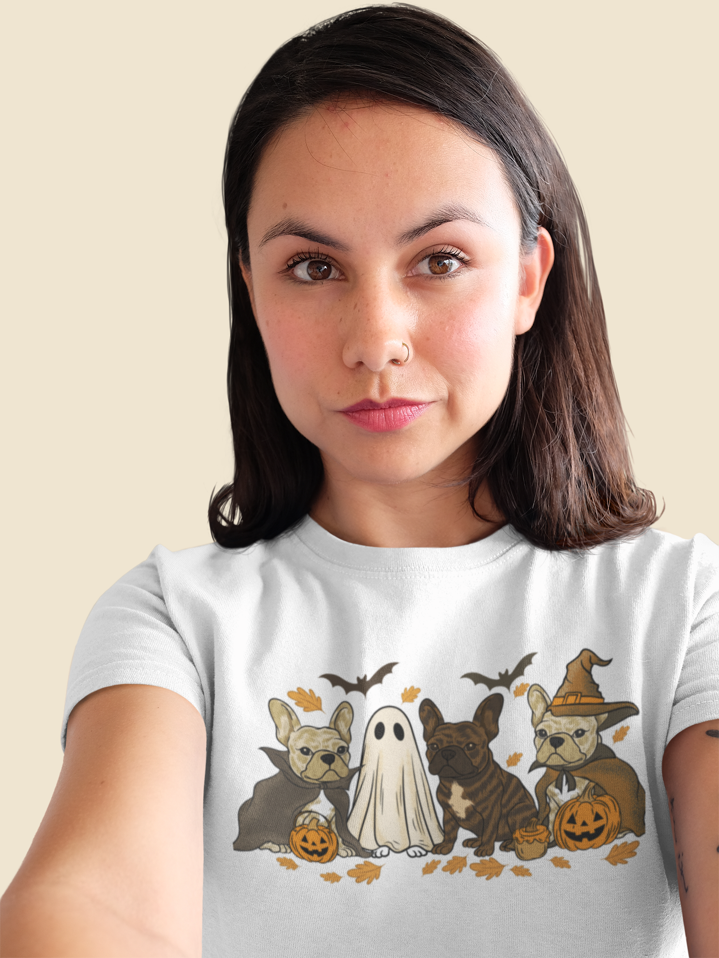 Playera Perritos Frenchys - Halloween