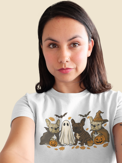 Playera Perritos Frenchys - Halloween