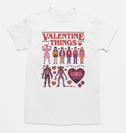Playera Valentine Things unisex en varios colores